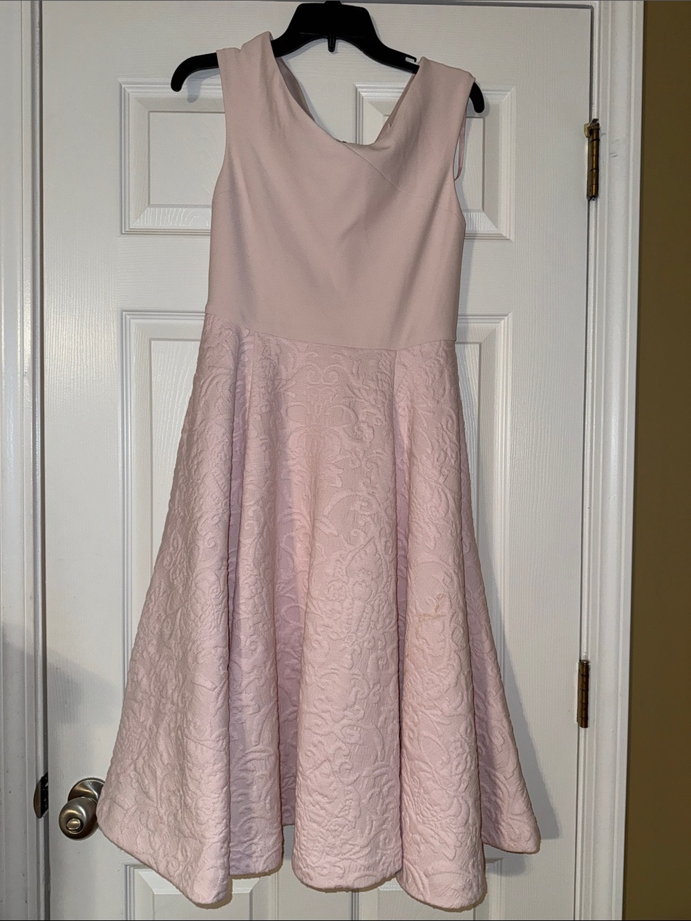 Ted Baker Pink Textured Fit-and-Flare Dress 3